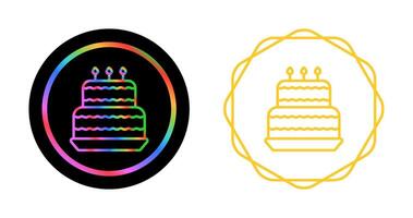 Birthday cake Vector Icon