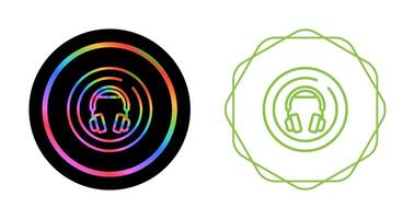 Headphones Circle Vector Icon