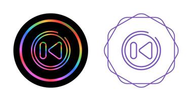 Previous Track Button Vector Icon