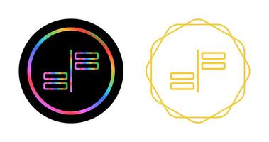 Horizontal Alignment Vector Icon