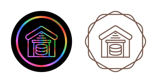 icono de vector de almacenamiento de datos