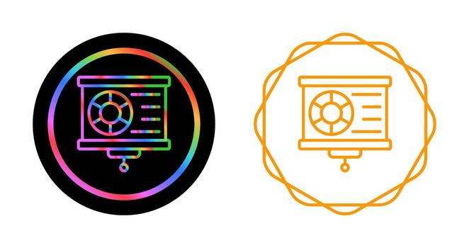 icono de vector de visualización de datos