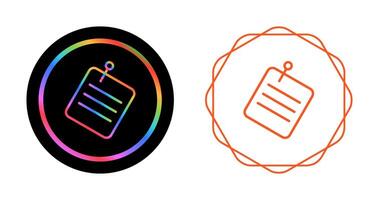 Memo Vector Icon
