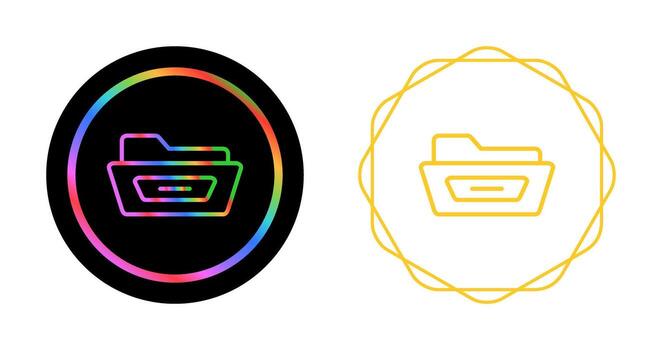 abierto archivo carpeta vector icono