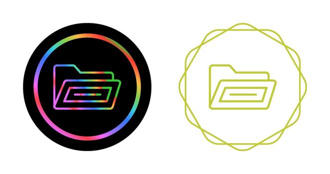 abierto archivo carpeta vector icono