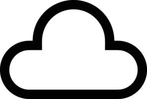 nube icono símbolo vector imagen