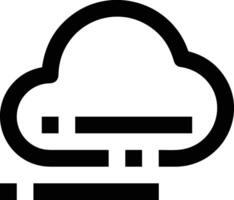 nube icono símbolo vector imagen