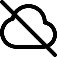 nube icono símbolo vector imagen