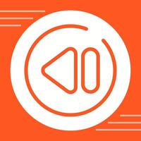 Previous Track Circle Vector Icon
