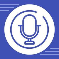 Microphone Circle Vector Icon