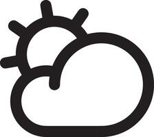 nube icono símbolo vector imagen