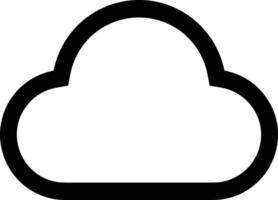 Cloud icon symbol vector image. Illustration of the hosting storage design image