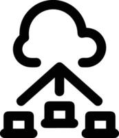 Cloud icon symbol vector image. Illustration of the hosting storage design image