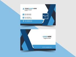 Free corporate business card design template vector