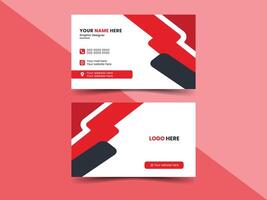 Modern business card design. double sided business card design template vector