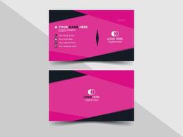 Free vector elegant minimal visiting card design template.