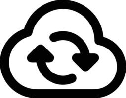 Cloud icon symbol vector image. Illustration of the hosting storage design image