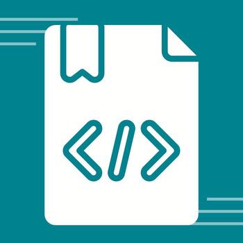 icono de vector de codificación
