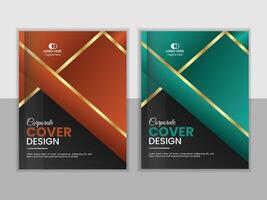 Corporate cover design template. Pro vector