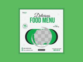 Food banner ads template Pro Vector
