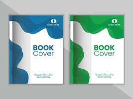 Free Modern book cover or annual report design template. vector