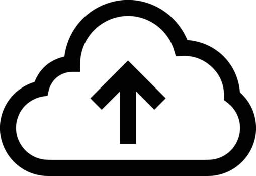 nube icono símbolo vector imagen. ilustración de el hospedaje almacenamiento diseño imagen