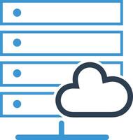 Cloud icon symbol vector image. Illustration of the hosting storage design image