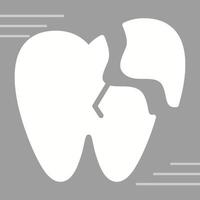 Broken Tooth Vector Icon