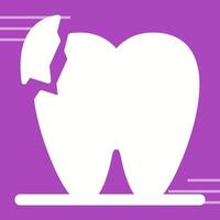 Broken Teeth Vector Icon