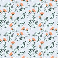 Colorful wildflower floral pattern Spring floral seamless pattern perfect for fabric, wallpaper, background, etc. vector