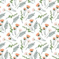 Floral seamless pattern.Seamless pattern can be used for wallpaper, pattern fills, web page background,surface textures. vector