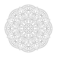 ornamental mandala patrones con único diseño vector