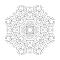 Zentangle style for Coloring book page vector