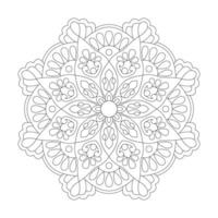 Zentangle style for Coloring book page vector