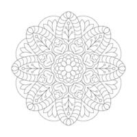 Mandala relaxation patterns unique design with nature style vector