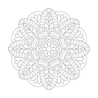 mandala relajación patrones único diseño con naturaleza estilo vector