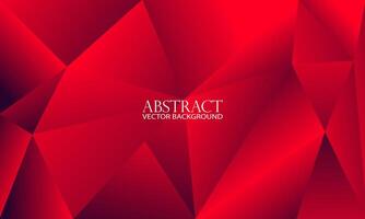 Abstract red color polygonal background. Vector illustration for your design.