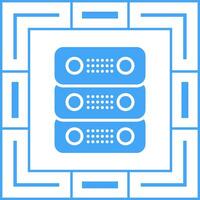 dedicado servidor vector icono