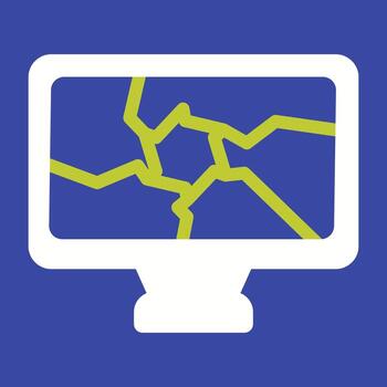 icono de vector de computadora