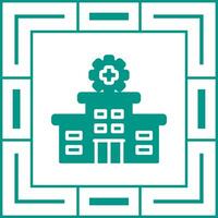 icono de vector de hospital