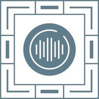 Audio Spectrum Circle Vector Icon