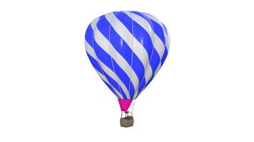 hot air balloon on white background photo