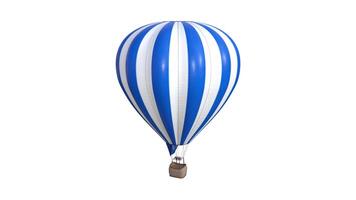 hot air balloon on white background photo