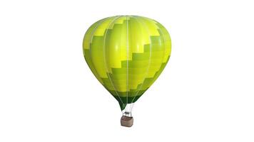 hot air balloon on white background photo