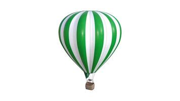 hot air balloon on white background photo