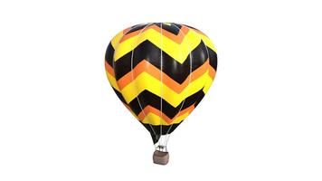 hot air balloon on white background photo