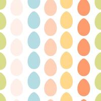 Easter eggs seamless pattern. Painted colorful eggs. Happy Easter. vector