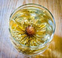 Chinese lotus flower tea photo