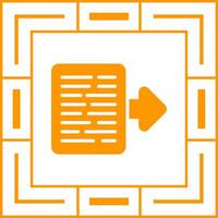 Document Export Vector Icon