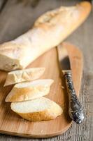 Sliced french bread baguette photo